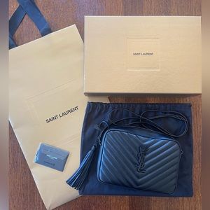 YSL Lou Camera Bag in Quilted Leather